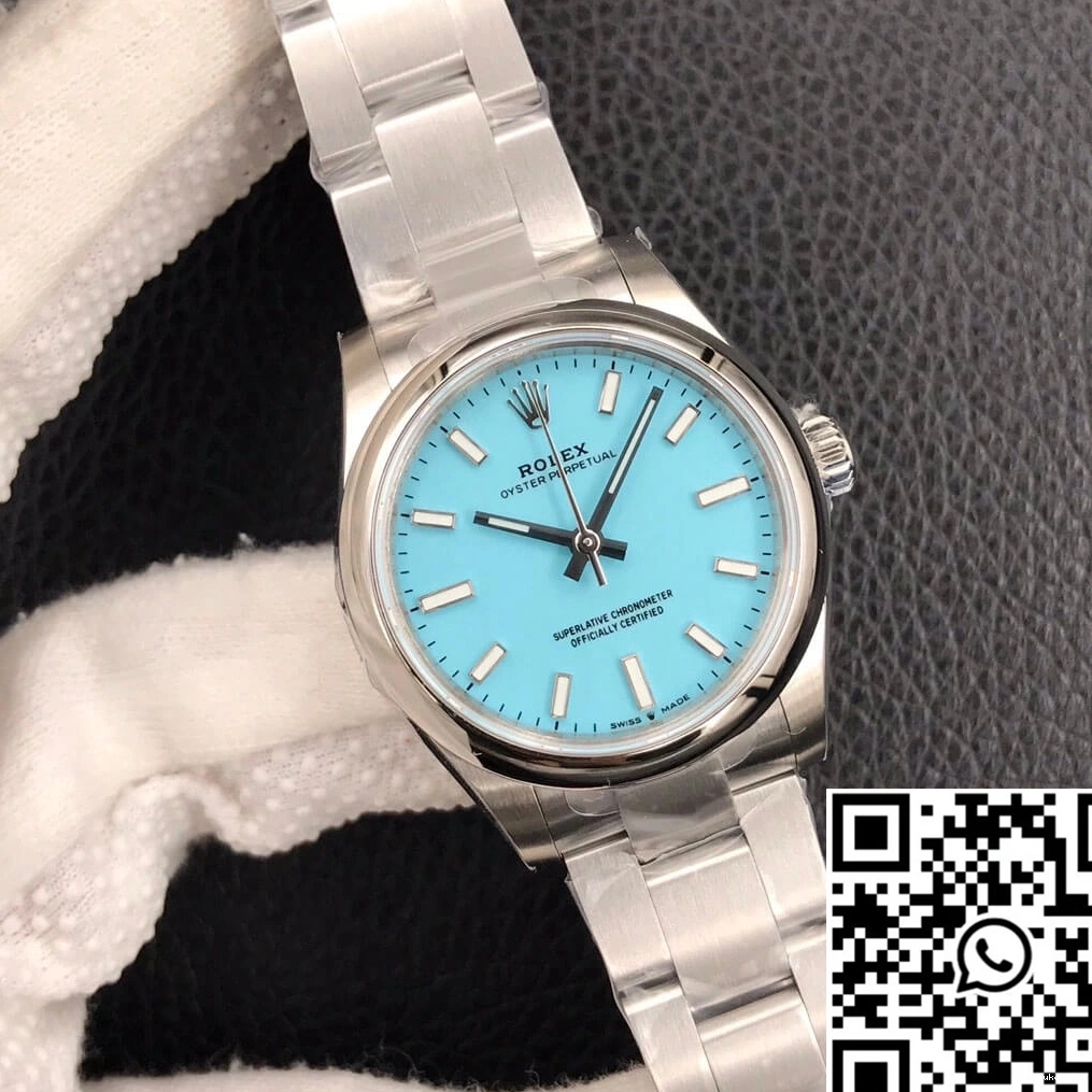 Rolex 31MM M277200-0007 EW Perpetual Oyster Dial Turquoise Blue Factory 1025